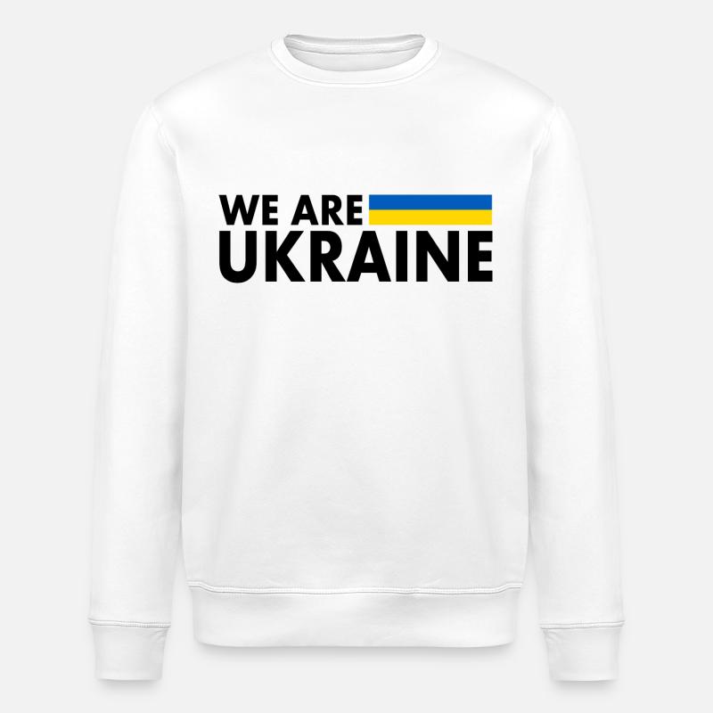 we are ukraine - Stanley/Stella Unisex Bio-Sweatshirt ROLLER - Weiß