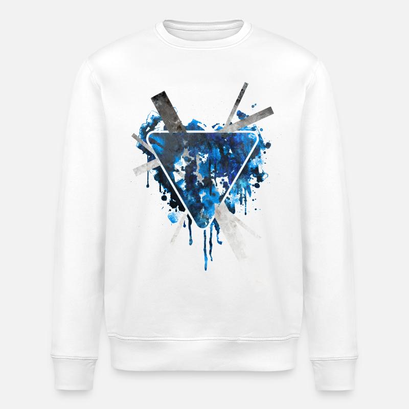 Triangle graphique eX - Sweat bio ROLLER Stanley/Stella Unisexe - blanc