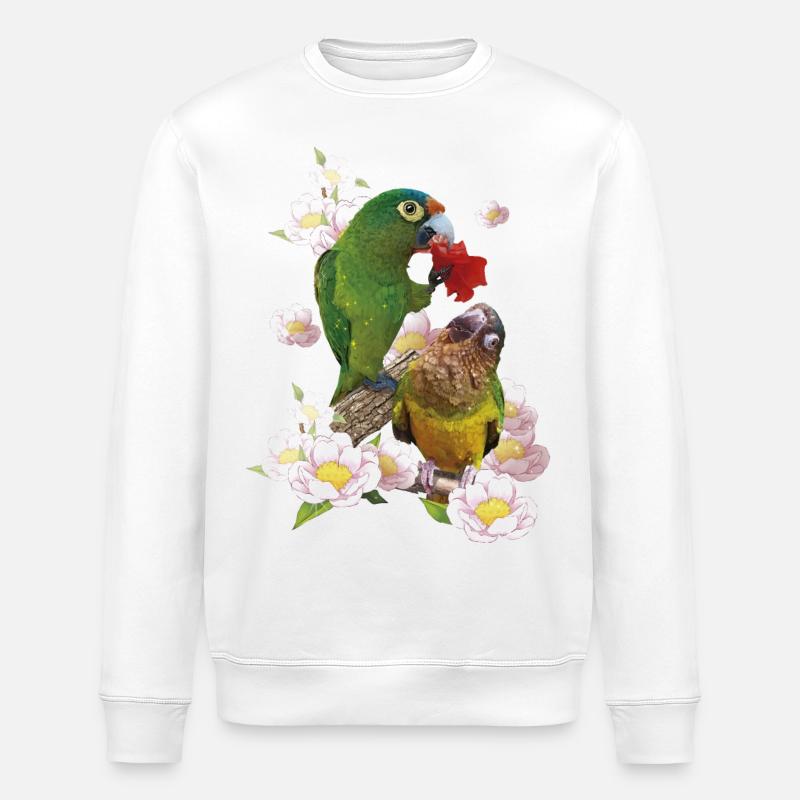 Der schmutzige Papagei - Stanley/Stella Unisex Bio-Sweatshirt ROLLER - Weiß