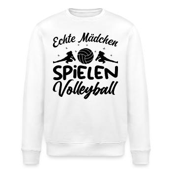 Echte Mädchen Spielen Volleyball - Stanley/Stella Unisex Bio-Sweatshirt ROLLER - Weiß - Vorne - Nik (191cm)