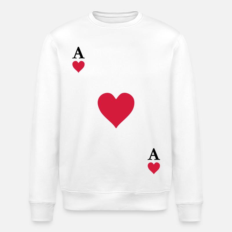 As de coeur - Sweat bio ROLLER Stanley/Stella Unisexe - blanc