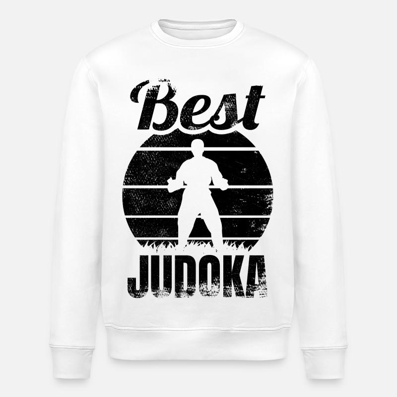 Bester Judoka - Stanley/Stella Unisex Bio-Sweatshirt ROLLER - Weiß