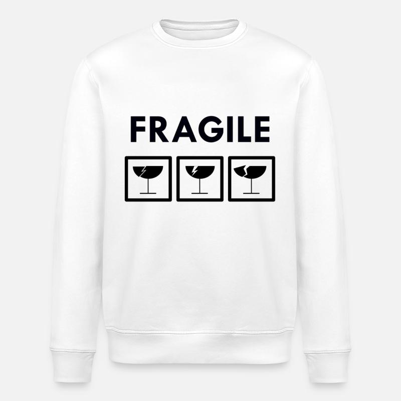 fragile - Sweat bio ROLLER Stanley/Stella Unisexe - blanc