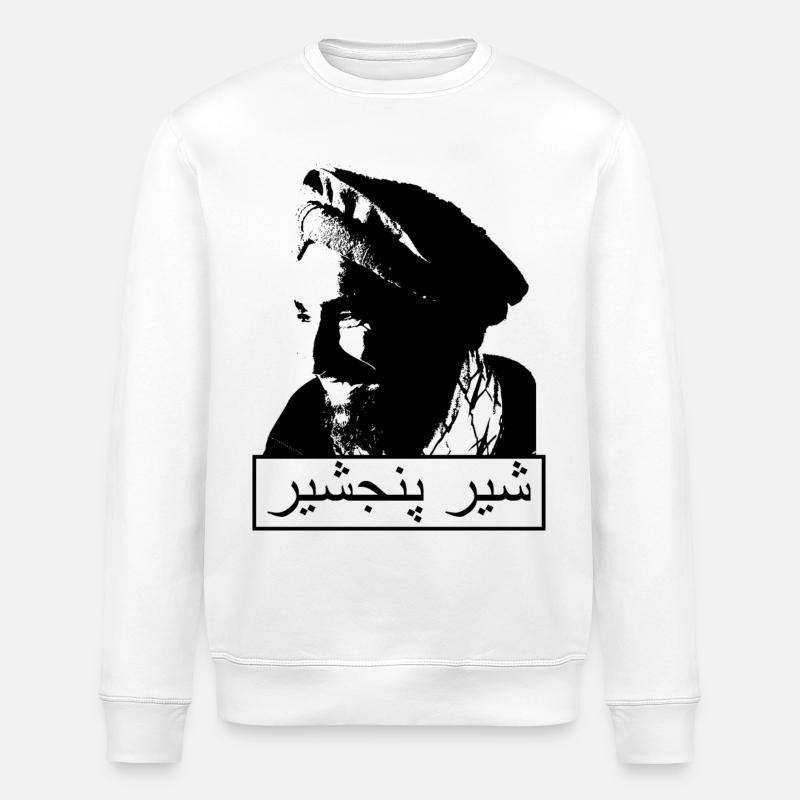 Massud commandant afghan - Sweat bio ROLLER Stanley/Stella Unisexe - blanc