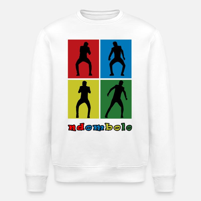 Ndombolo - Stanley/Stella ROLLER Unisex Organic Sweatshirt - white