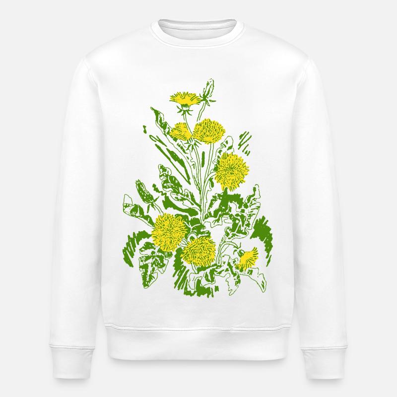 MÆLKEBØTTER - Stanley/Stella økologisk unisex-sweatshirt ROLLER - hvid