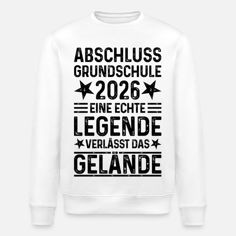 Abschluss Grundschule 2026 - Stanley/Stella Unisex Bio-Sweatshirt ROLLER - Weiß