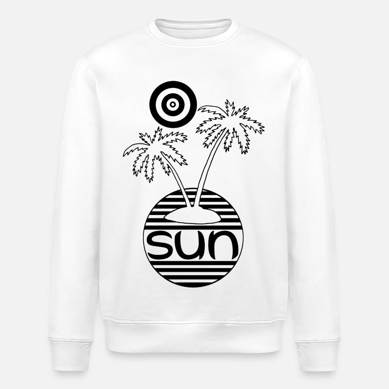 Paradies in der Sonne (schwarz) - Stanley/Stella Unisex Bio-Sweatshirt ROLLER - Weiß