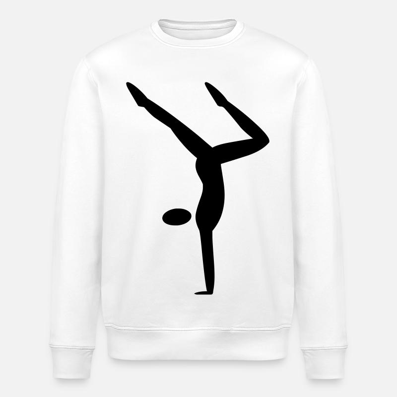 Handstand - Stanley/Stella ROLLER Unisex Organic Sweatshirt - white