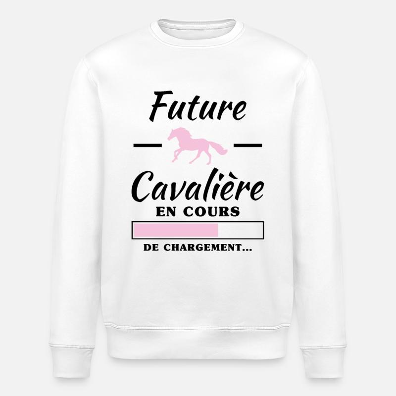 future cavalière - spécial maternité - Sweat bio ROLLER Stanley/Stella Unisexe - blanc