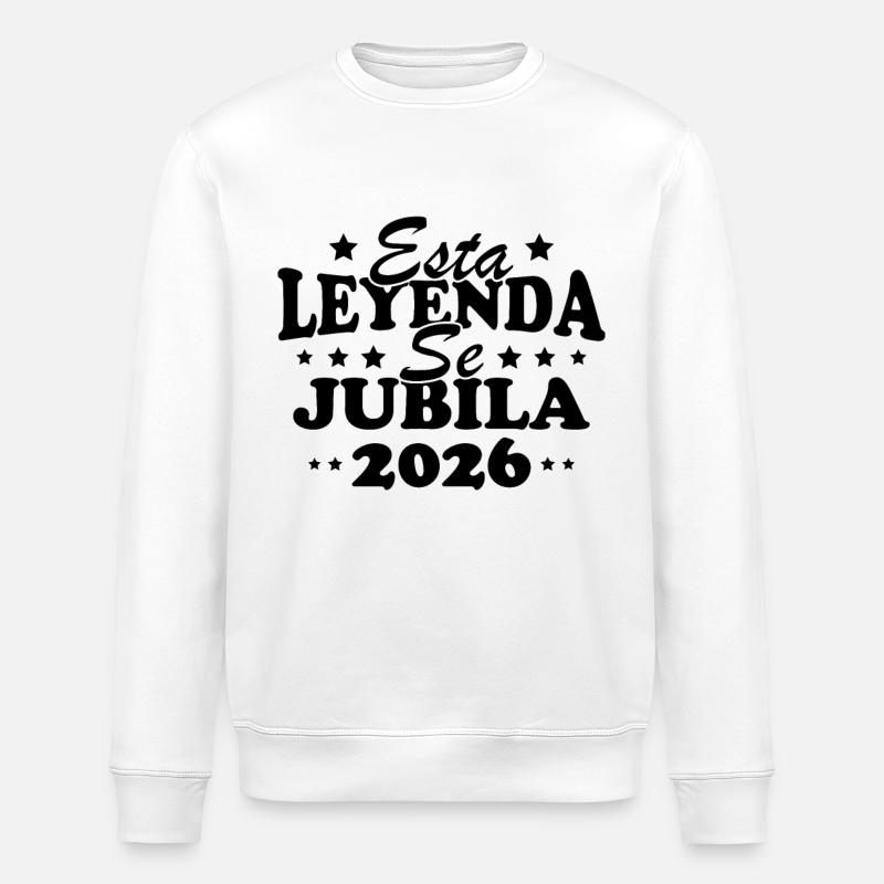 This legend retires in 2026 - Stanley/Stella ROLLER Unisex Organic Sweatshirt - white