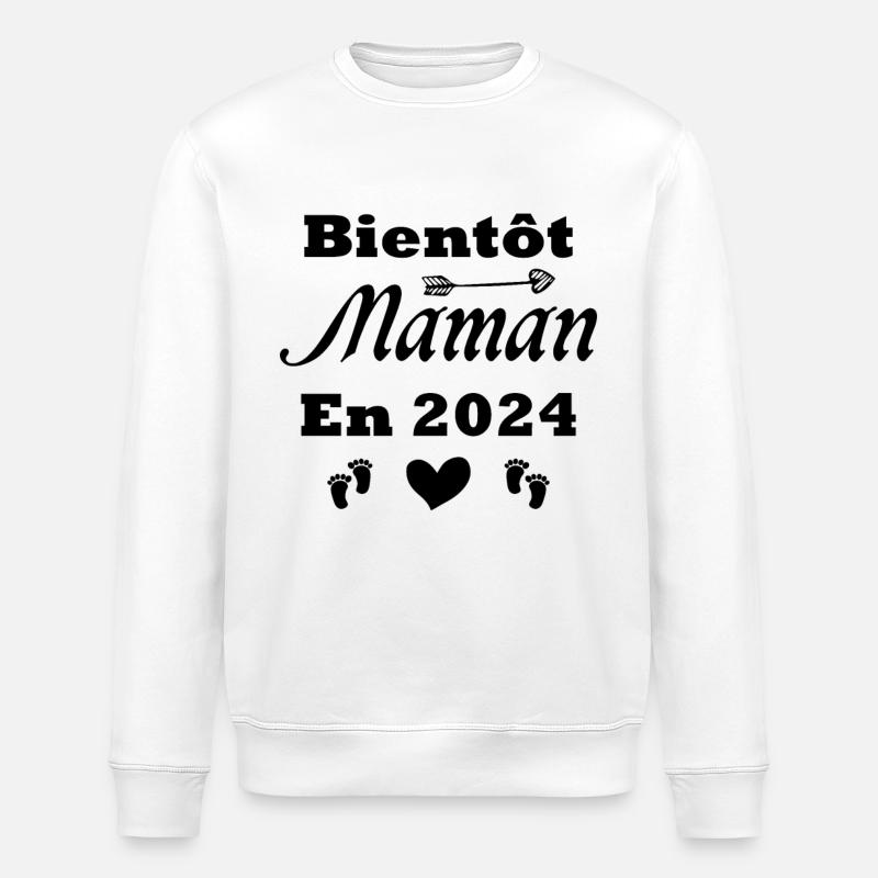 Bald Mama 2024 - Stanley/Stella Unisex Bio-Sweatshirt ROLLER - Weiß