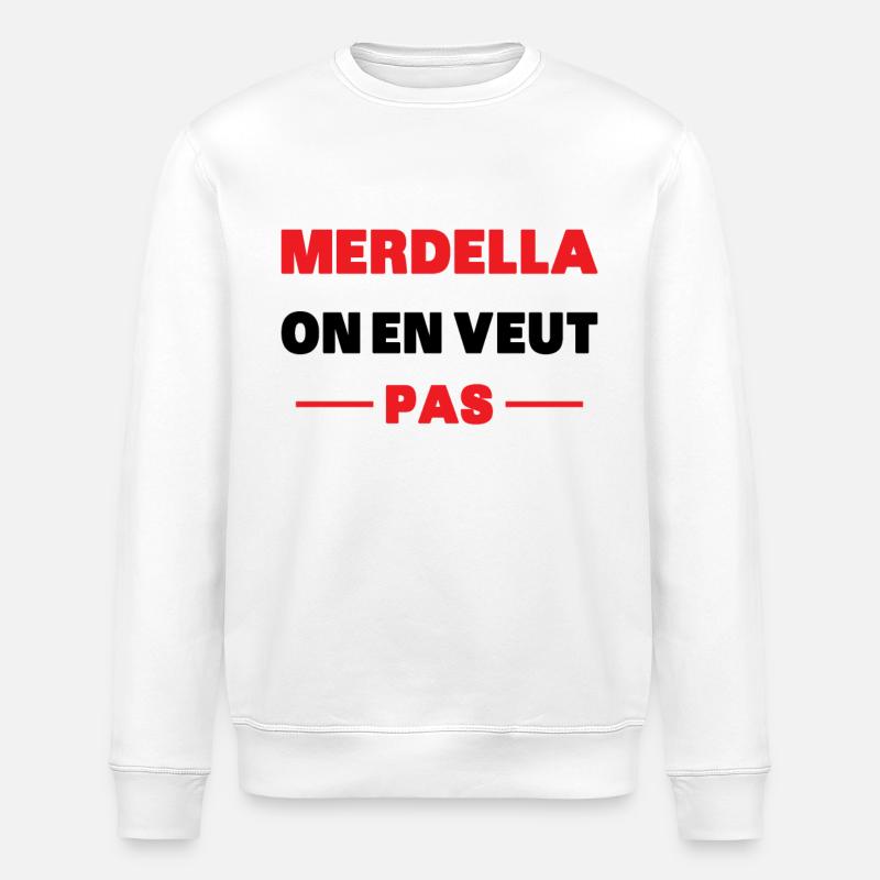 merdella on en veut pas - Sweat bio ROLLER Stanley/Stella Unisexe - blanc