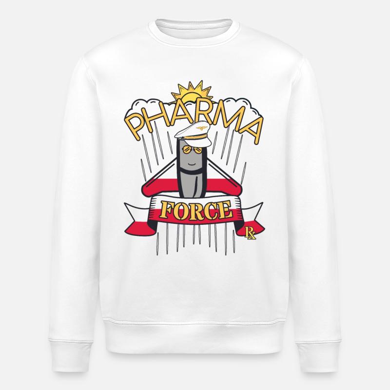 Pharmacy Poland Pharma Force - Stanley/Stella ROLLER Unisex Organic Sweatshirt - white