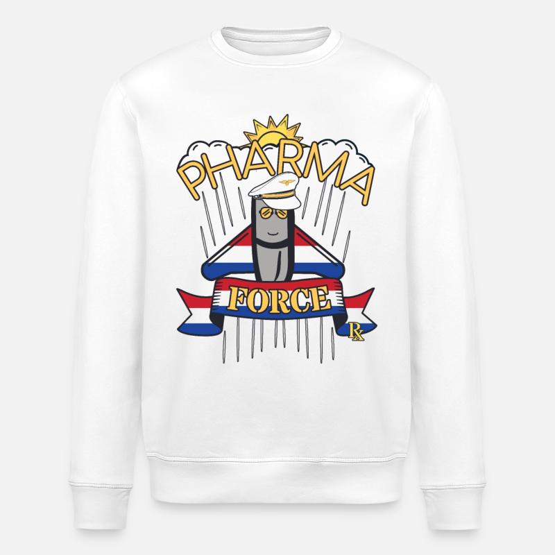 Pharmacie Pays-Bas Pharma Force - Sweat bio ROLLER Stanley/Stella Unisexe - blanc