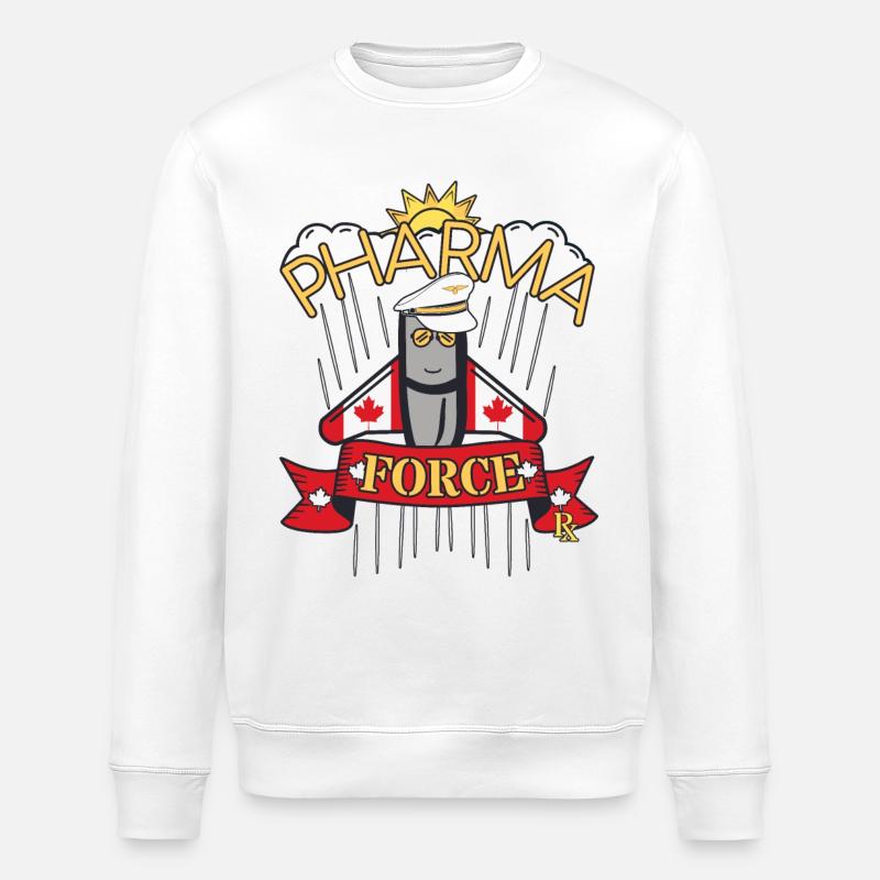 Apotheke Kanada Pharma Force - Stanley/Stella Unisex Bio-Sweatshirt ROLLER - Weiß