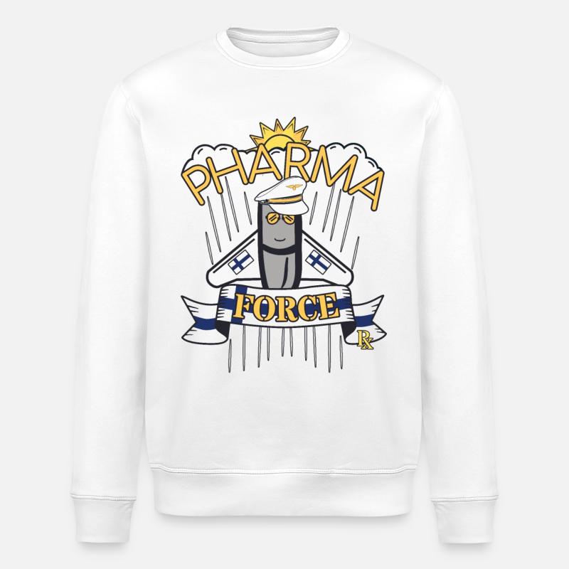 Apotheke Finnland Pharma Force - Stanley/Stella Unisex Bio-Sweatshirt ROLLER - Weiß