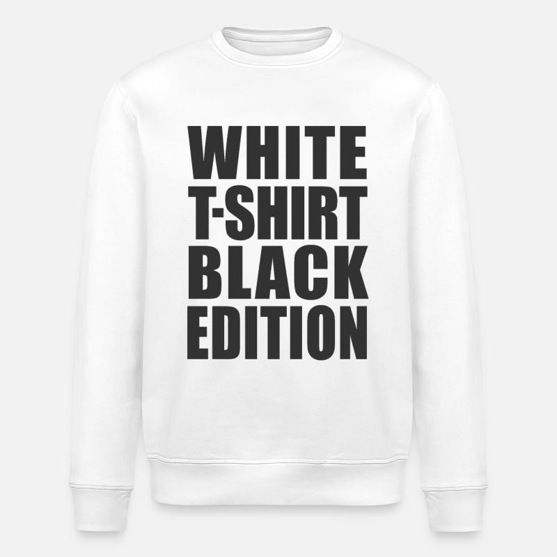 T-shirt blanc Black Edition - Sweat bio ROLLER Stanley/Stella Unisexe - blanc
