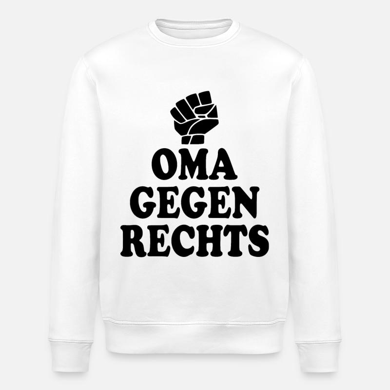 Oma gegen rechts - Stanley/Stella Unisex Bio-Sweatshirt ROLLER - Weiß