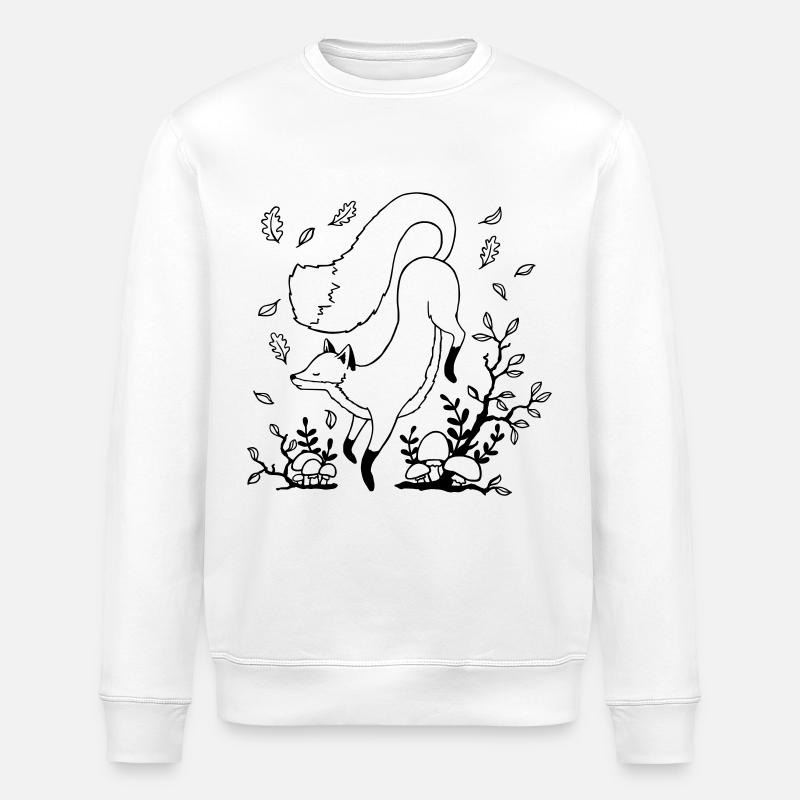 Herbst Fuchs - Stanley/Stella Unisex Bio-Sweatshirt ROLLER - Weiß