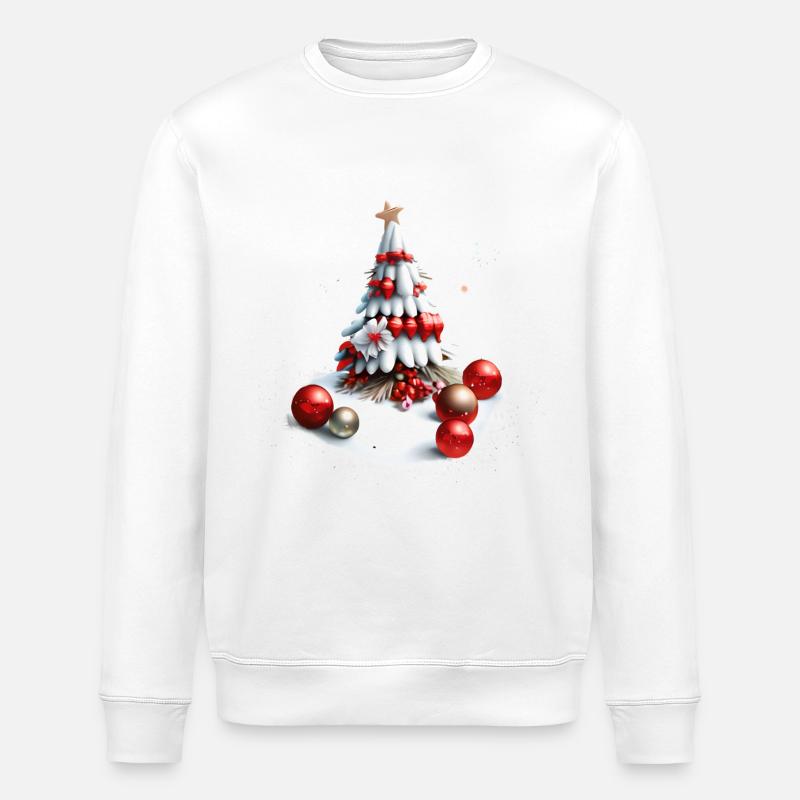 Weihnachten Kinder 2 - Stanley/Stella Unisex Bio-Sweatshirt ROLLER - Weiß