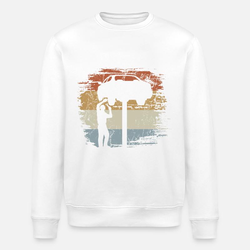 KFZ Mechaniker - Werkstatt - Schrauber - Stanley/Stella Unisex Bio-Sweatshirt ROLLER - Weiß
