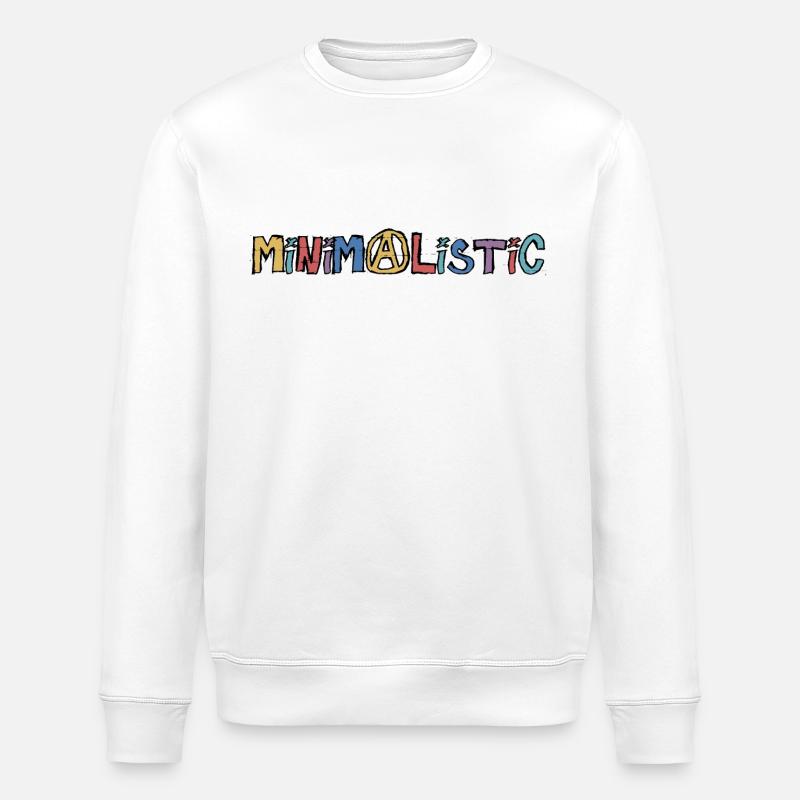 Minimalistisch - Stanley/Stella Unisex Bio-Sweatshirt ROLLER - Weiß