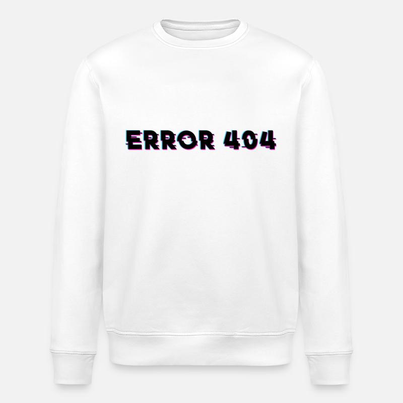 internet error 404 - Internet Fehler 404 - Stanley/Stella Unisex Bio-Sweatshirt ROLLER - Weiß