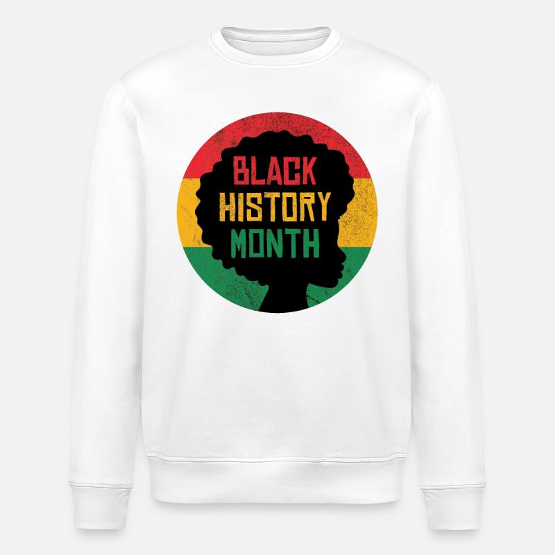 Mois de l'histoire des Noirs - Sweat bio ROLLER Stanley/Stella Unisexe - blanc