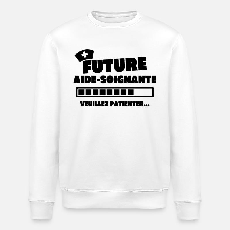 Future aide soignante - Sweat bio ROLLER Stanley/Stella Unisexe - blanc