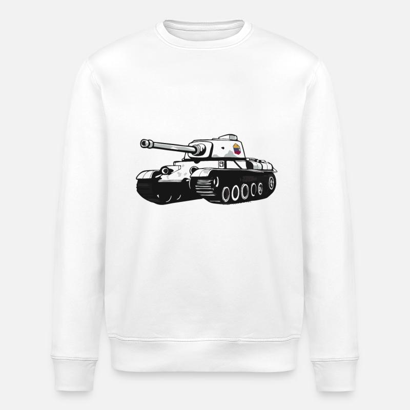 Panzer Kampfpanzer Panzerkampfwagen Panzerfahrer - Stanley/Stella Unisex Bio-Sweatshirt ROLLER - Weiß
