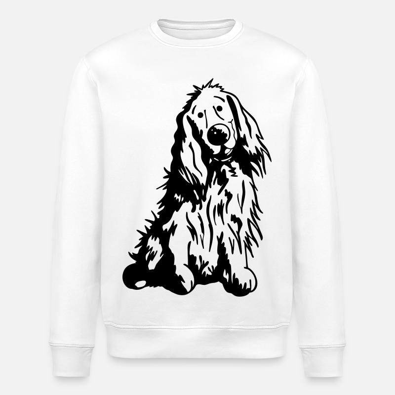 Mignon Cocker Spaniel Anglais - Sweat bio ROLLER Stanley/Stella Unisexe - blanc