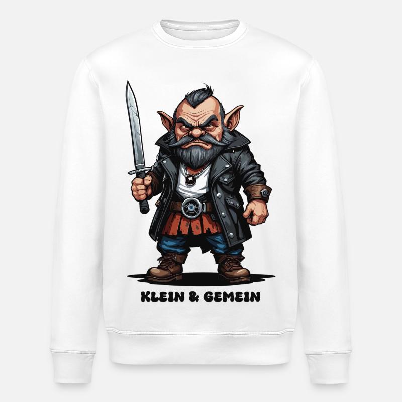 Petit nain maléfique - Sweat bio ROLLER Stanley/Stella Unisexe - blanc