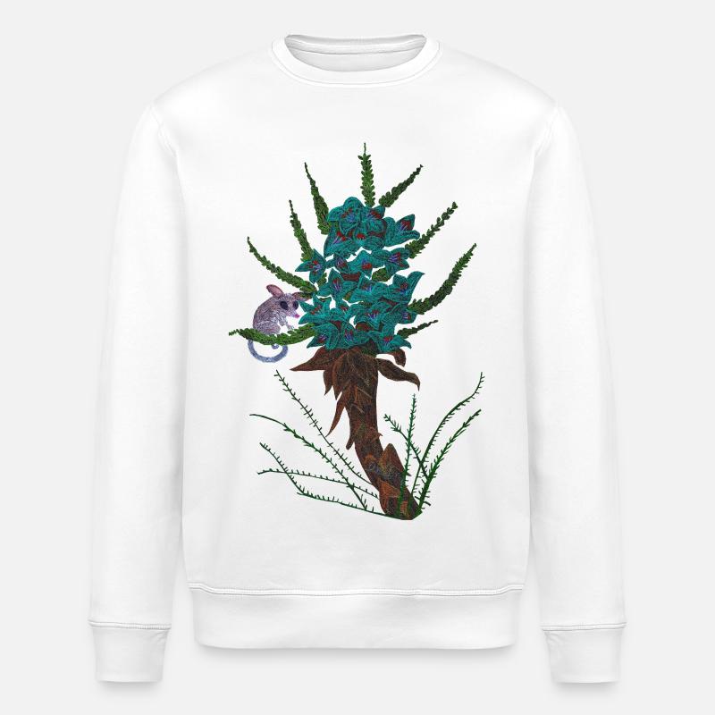 Zerbrechliche Schönheit - Stanley/Stella Unisex Bio-Sweatshirt ROLLER - Weiß