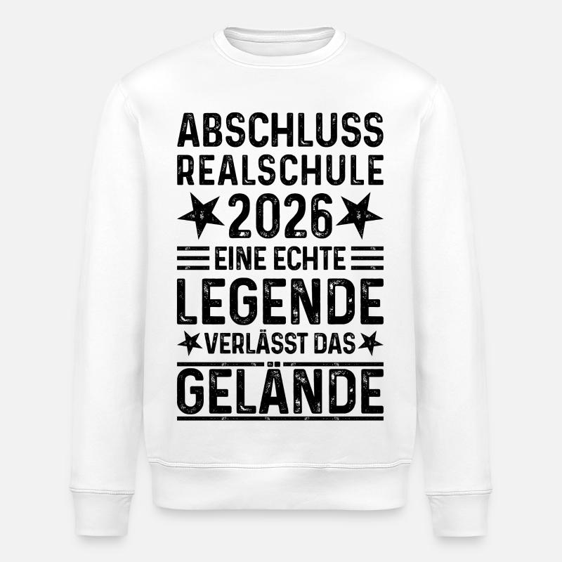 Diplôme du secondaire 2026 - Sweat bio ROLLER Stanley/Stella Unisexe - blanc