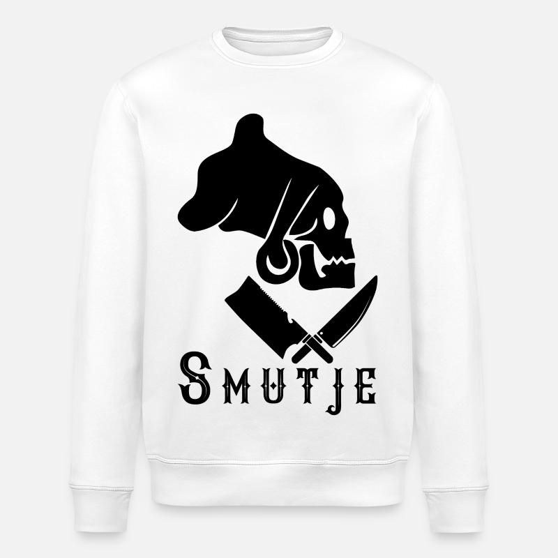 Smutje mit Schritzug - Stanley/Stella Unisex Bio-Sweatshirt ROLLER - Weiß
