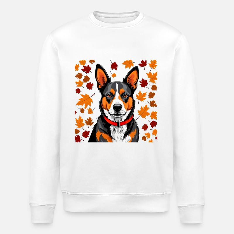 Chien d’automne - Sweat bio ROLLER Stanley/Stella Unisexe - blanc