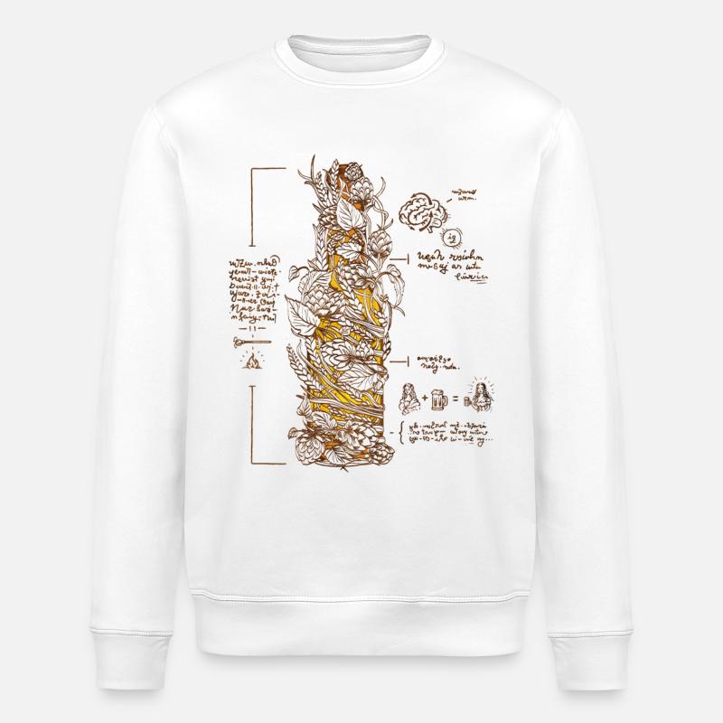 Da Vinci Beer - Stanley/Stella Unisex Bio-Sweatshirt ROLLER - Weiß