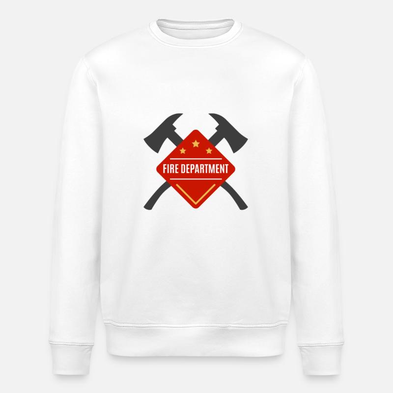 Fire Department - Feuerwehr - Stanley/Stella Unisex Bio-Sweatshirt ROLLER - Weiß