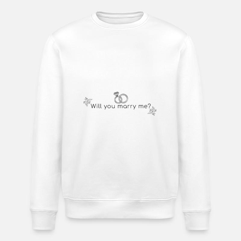 Veux-tu m'épouser? - Veux-tu m'épouser? - Sweat bio ROLLER Stanley/Stella Unisexe - blanc