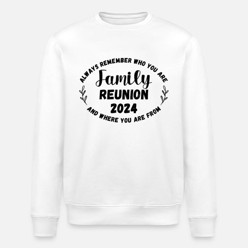 Réunion de famille 2024 - Sweat bio ROLLER Stanley/Stella Unisexe - blanc