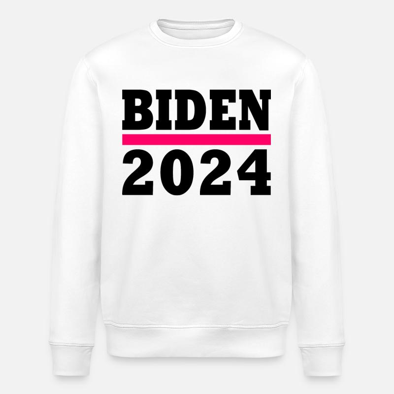 Biden 2024 - Stanley/Stella ROLLER Unisex Organic Sweatshirt - white