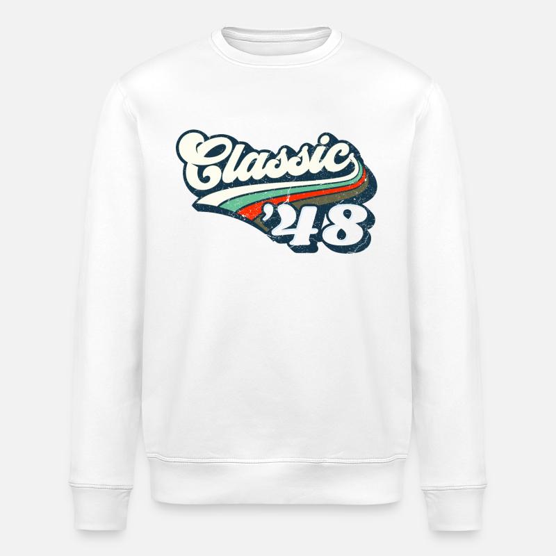 Classic `48 - Stanley/Stella Unisex Bio-Sweatshirt ROLLER - Weiß