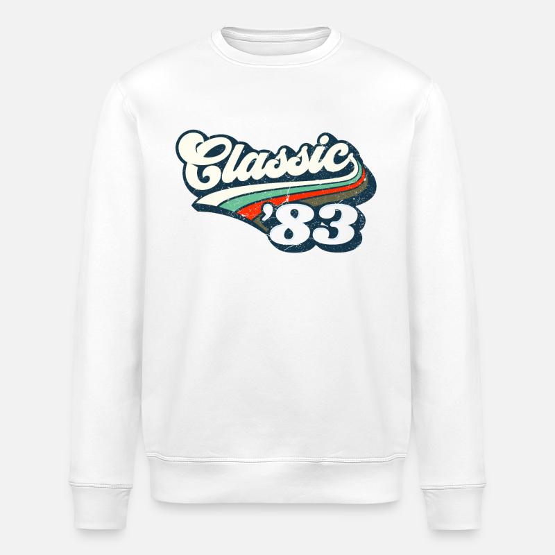 Classique '83 - Sweat bio ROLLER Stanley/Stella Unisexe - blanc