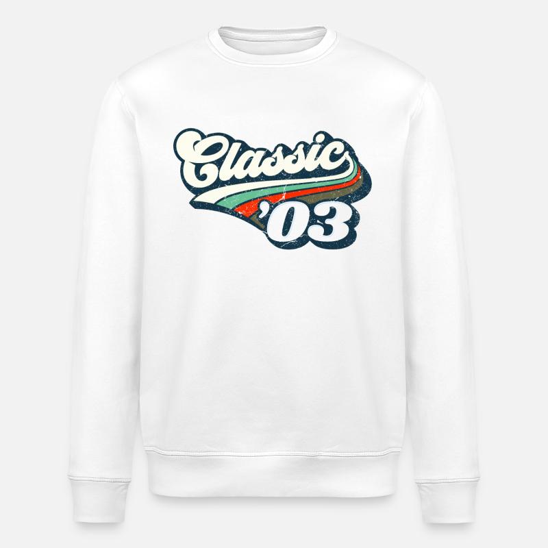 Classic `03 - Stanley/Stella Unisex Bio-Sweatshirt ROLLER - Weiß