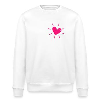 Muttertag - I love Mama - Mama ich liebe dich - Stanley/Stella Unisex Bio-Sweatshirt ROLLER - Weiß - Vorne - Nik (191cm)