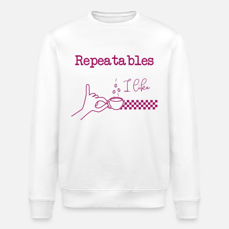 Coffee love "repeatable" - Stanley/Stella Unisex Bio-Sweatshirt ROLLER - Weiß