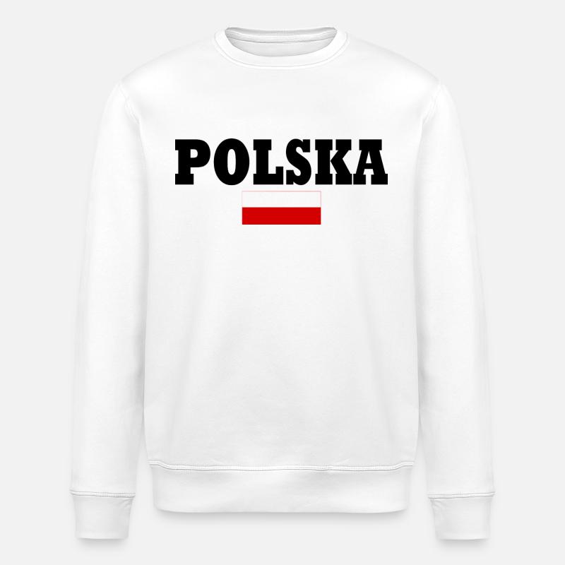 Polska - Sweat bio ROLLER Stanley/Stella Unisexe - blanc