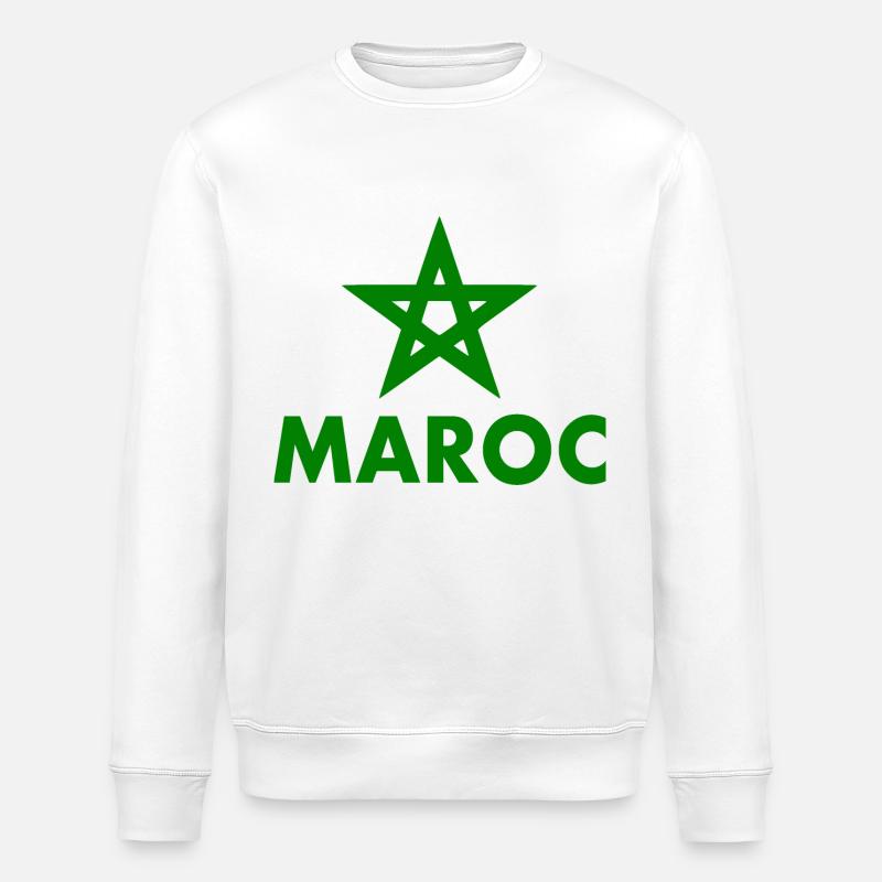 Maroc - Sweat bio ROLLER Stanley/Stella Unisexe - blanc