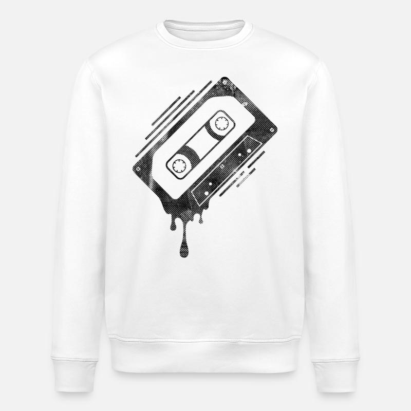 Cassette dégoulinante - Sweat bio ROLLER Stanley/Stella Unisexe - blanc